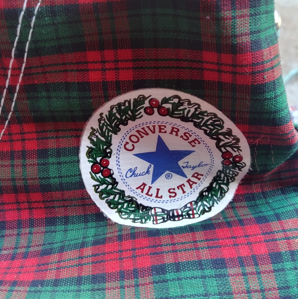 Plaid Converse All Star High Tops